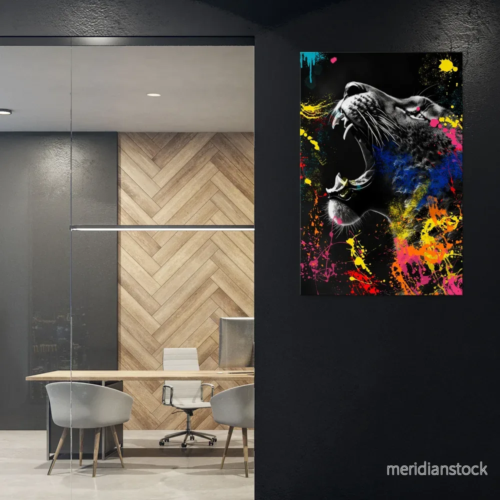 LEOPARD ARTISTRY Vertical Canvas Print
