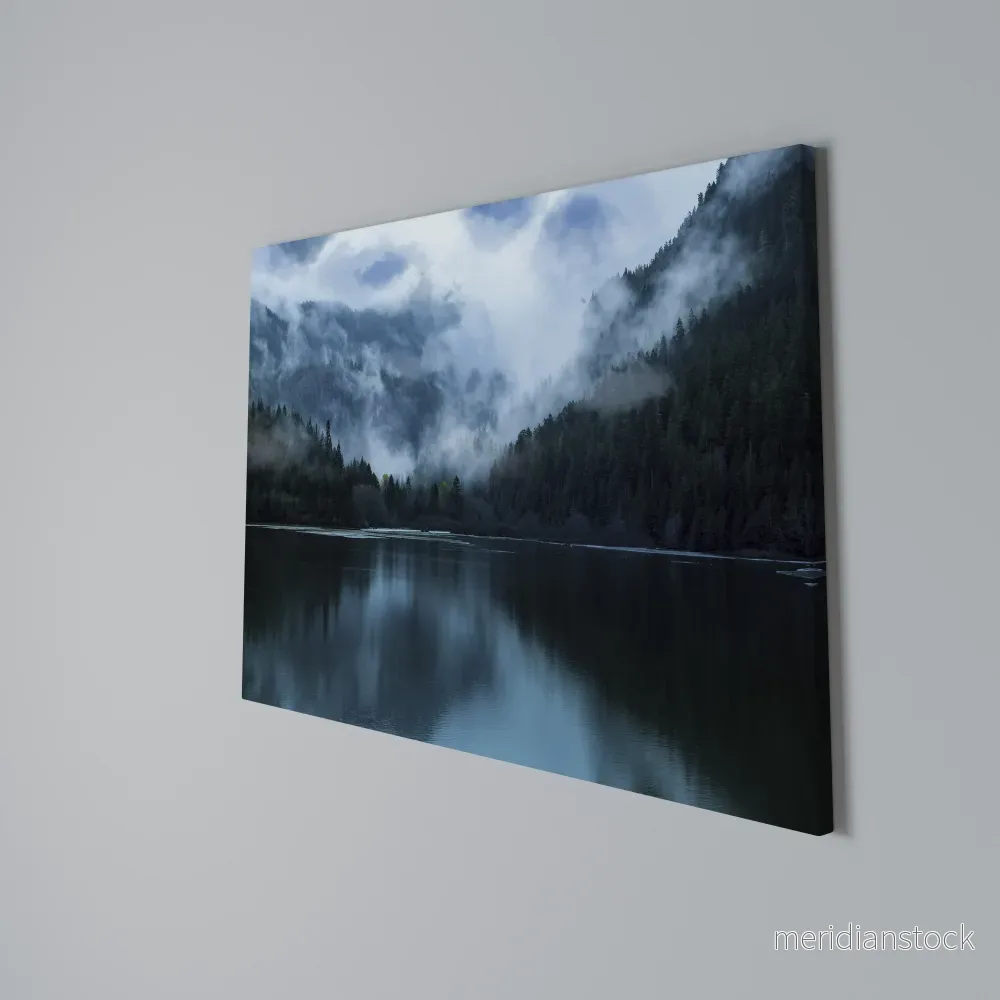 MYSTICAL MIST REFLECTIONS Horizontal Canvas Print - Bild 3