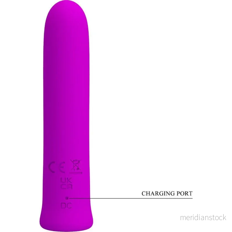 PRETTY LOVE - CURTIS MINI SUPER POWER VIBRATOR 12 VIOLET SILICONE VIBRATIONS - Bild 2