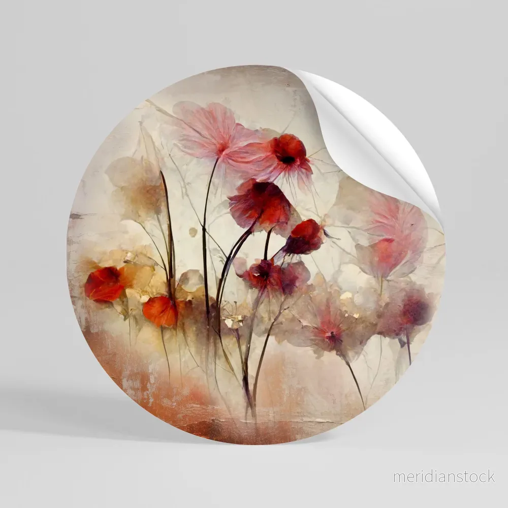 WILD DELICACY Rund väggdekal - Bild 3