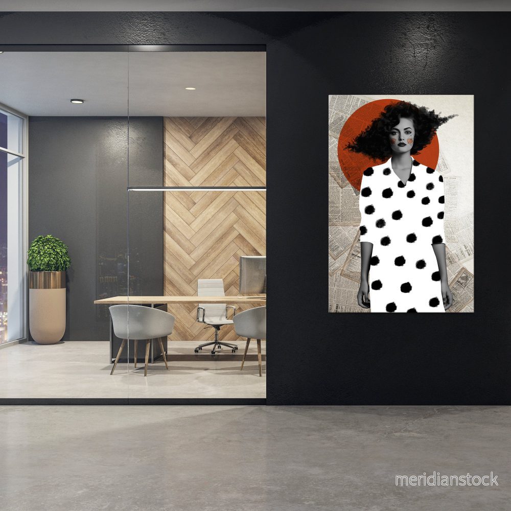 CLASSIC COOL DOTS Vertical Canvas Print - Bild 2