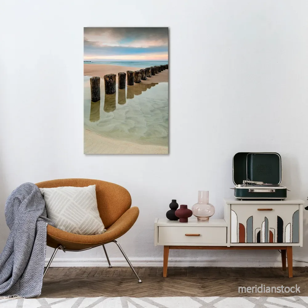 TIDAL SYMMETRY Vertical Canvas Print - Bild 2