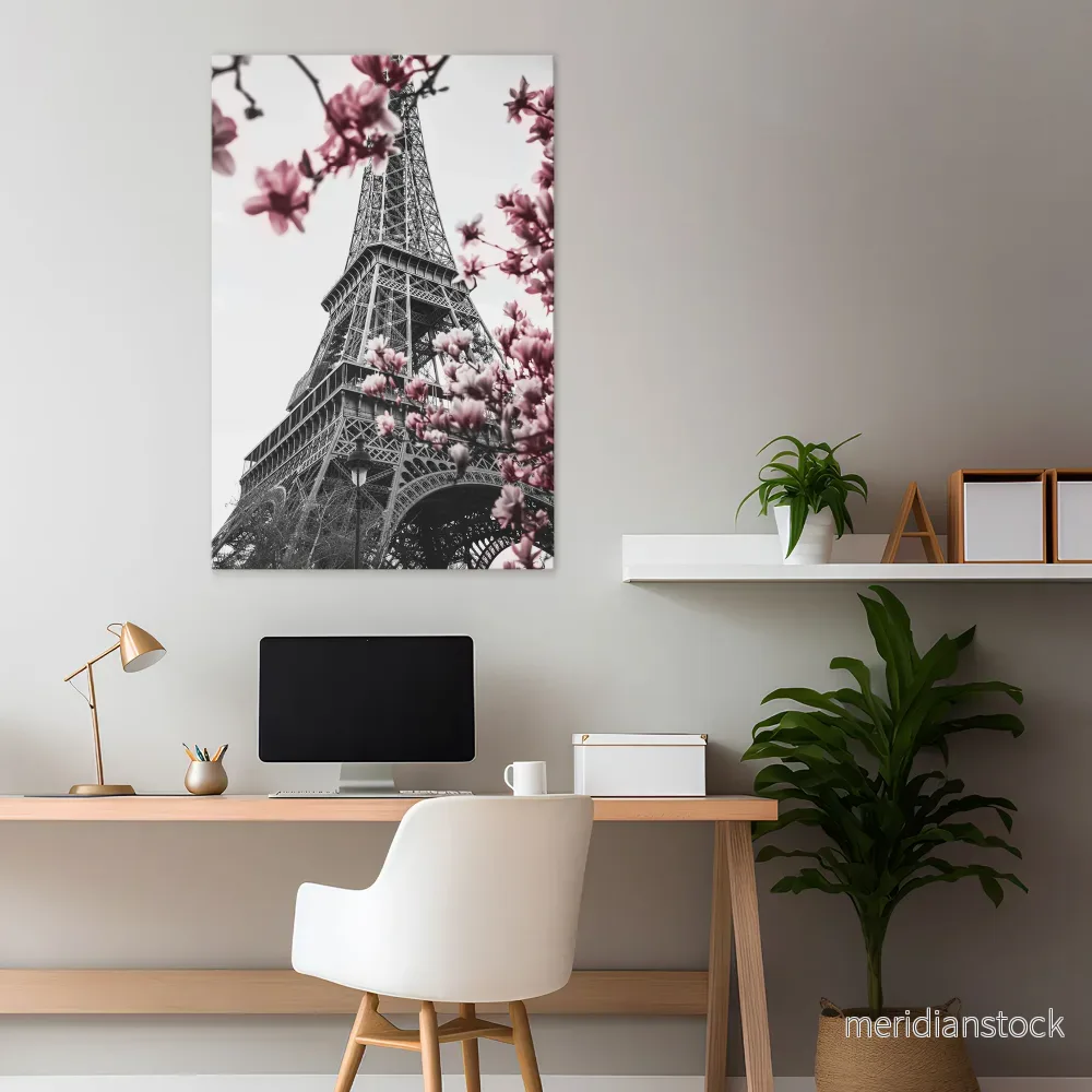 EIFFEL IN BLOOM Vertical Canvas Print - Bild 2