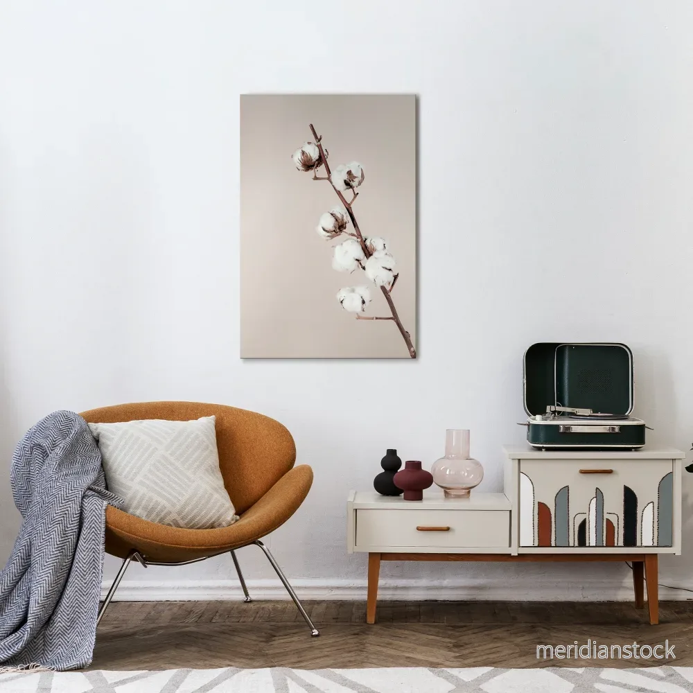 COTTON CLOUDS IN BALANCE Vertical Canvas Print - Bild 2