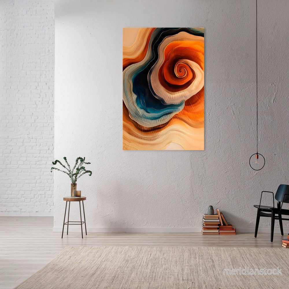 SPIRALING DREAMSCAPE Vertical Canvas Print - Bild 2