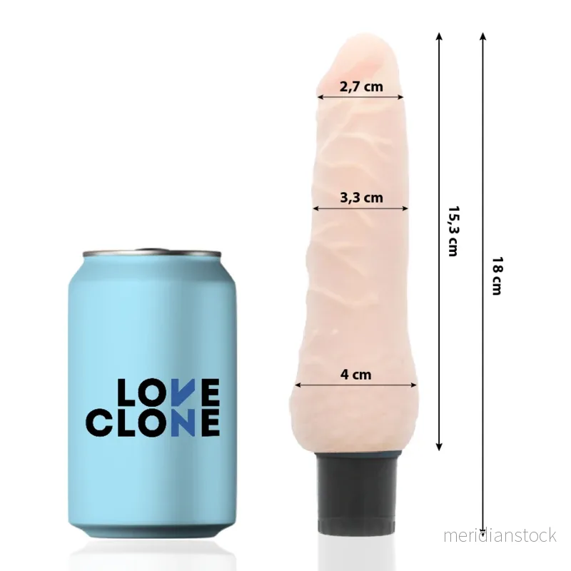 LOVECLONE - SVEN SELF LUBRICATION VIBRATOR 18.5 CM -O- 3.3 CM