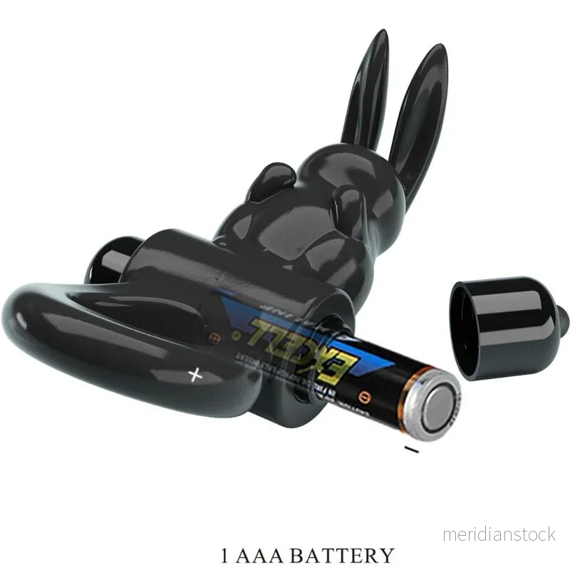 PRETTY LOVE - EXCITING RING RABBIT VIBRATOR RING 10 VIBRATIONS BLACK - Bild 2