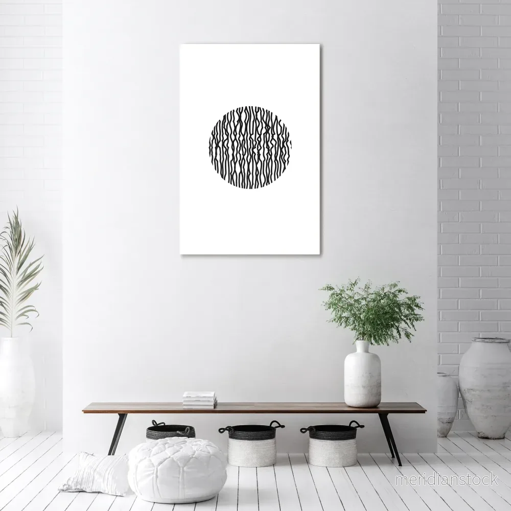 LUNA LINES Vertical Canvas Print