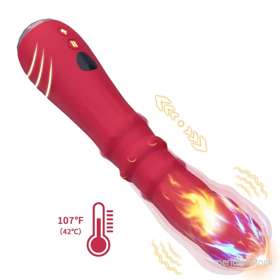 ARMONY - THERMO-ADJUSTABLE POINT A STIMULATOR VIBRATOR DILDO RED - Bild 2