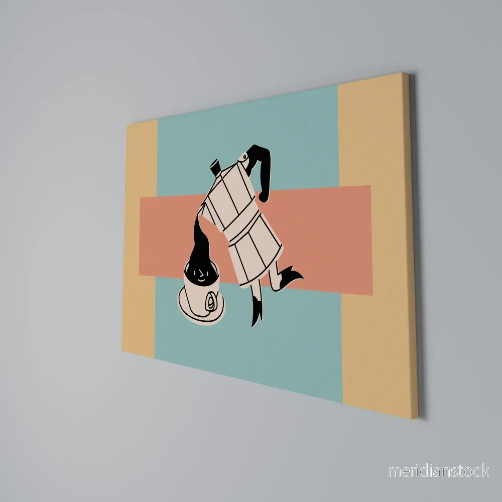 POWER ESPRESSO Horizontal Canvas Print - Bild 3