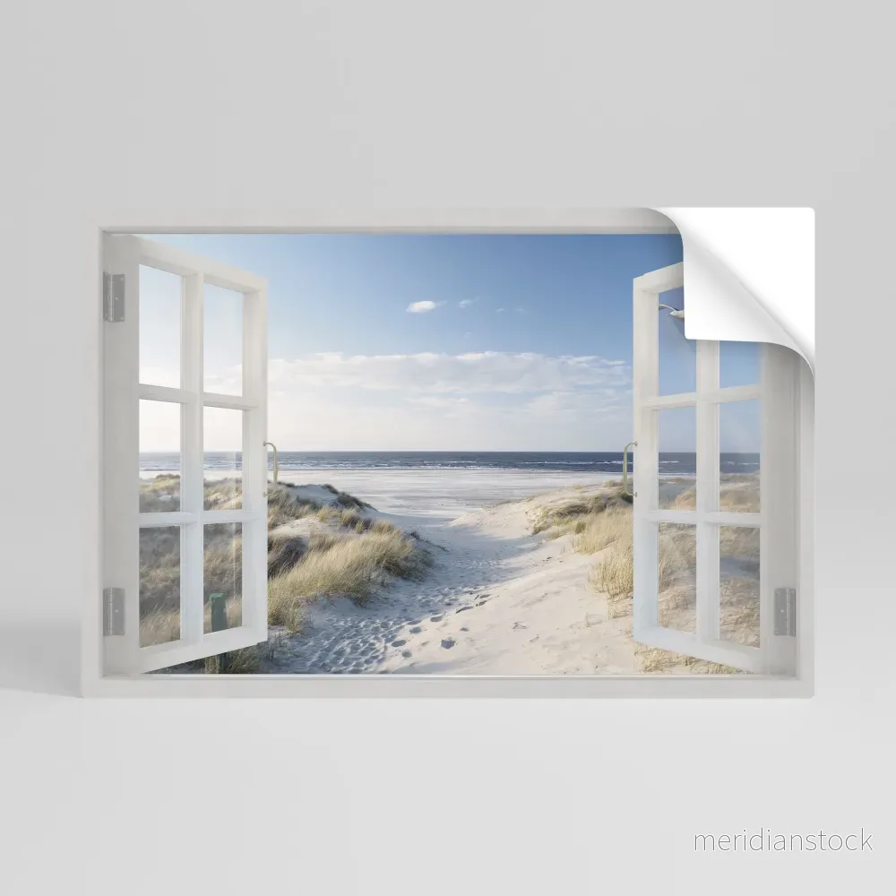 WINDOW TO WANDER Självhäftande Horisontell Poster - Bild 2
