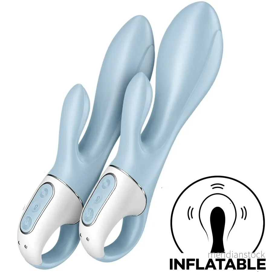 SATISFYER - AIR PUMP BUNNY 1 INFLATABLE RABBIT VIBRATOR BLUE - Bild 2