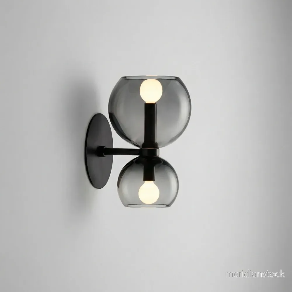 Minimalistisk tvåarmad vägglampa - Glowetta - Bild 2