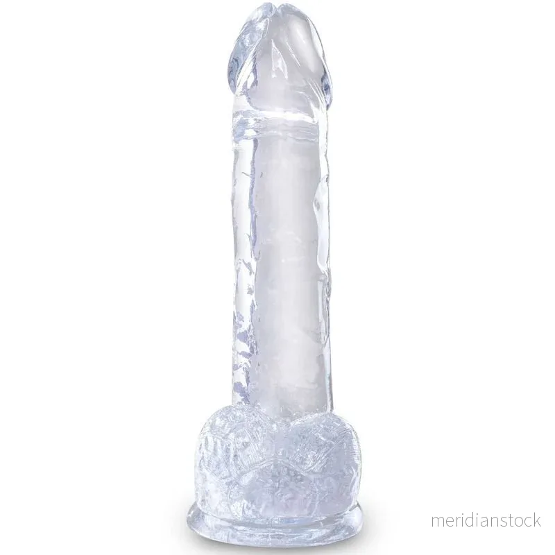 KING COCK - CLEAR REALISTIC PENIS WITH BALLS 15.2 CM TRANSPARENT - Bild 2
