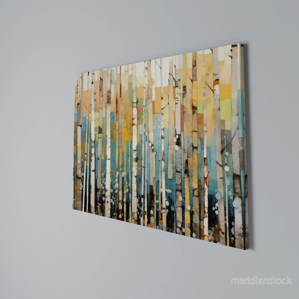 BIRCH KALEIDOSCOPE Horizontal Canvas Print - Bild 3