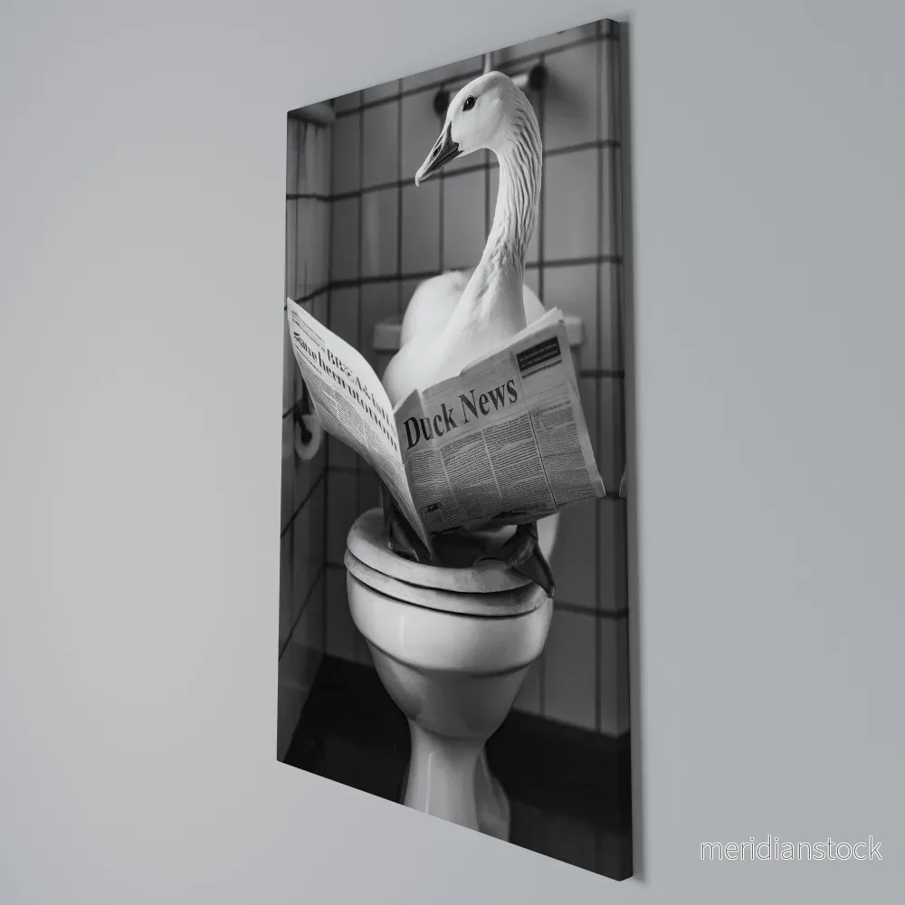 DUCKTAILS AND TIDBITS Vertical Canvas Print - Bild 3