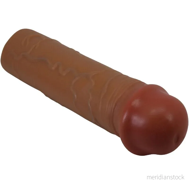 PRETTY LOVE - NILE PENIS SLEEVE WITH 2.5 CM EXTENSION MULATTO - Bild 3