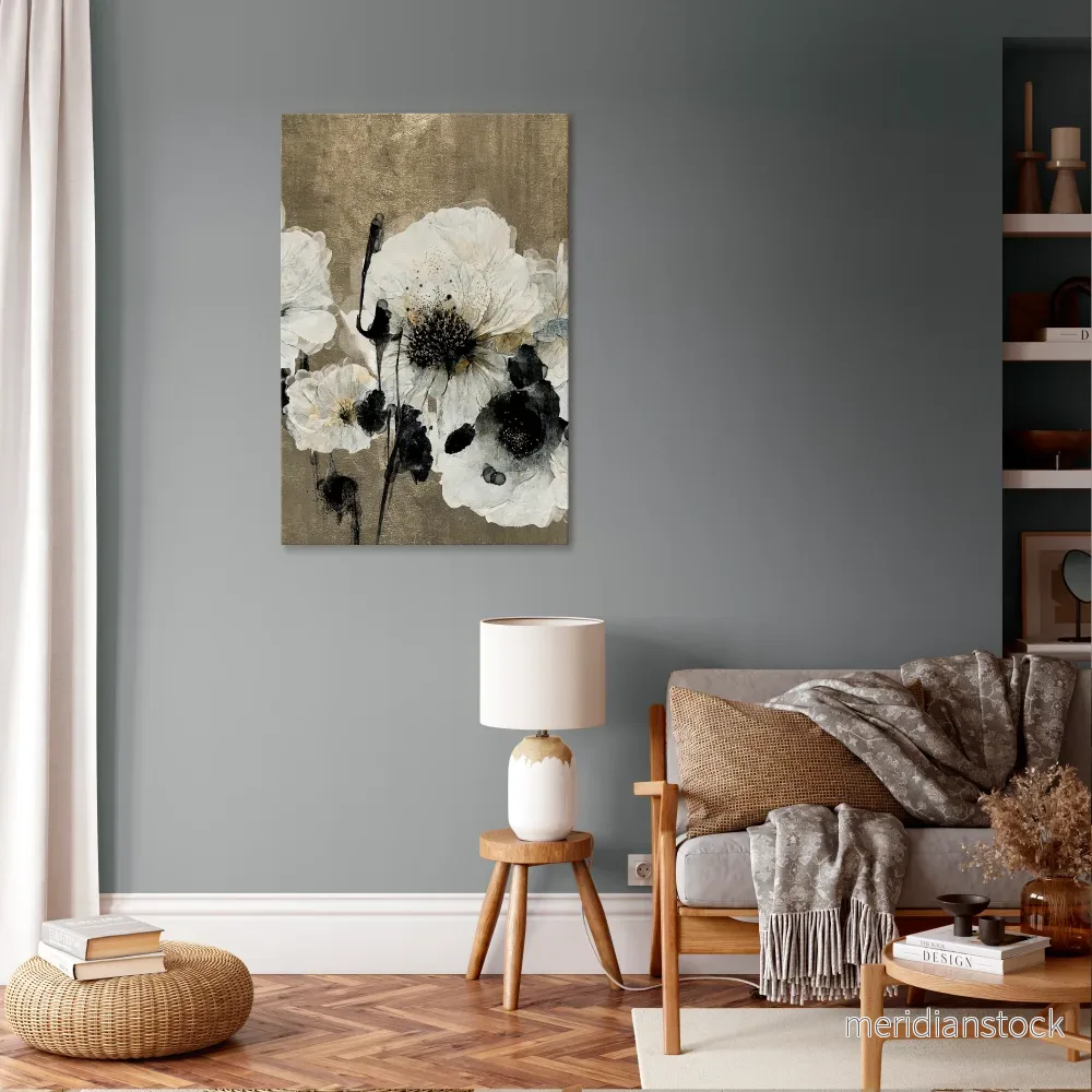 HARMONY IN WHITE Vertical Canvas Print