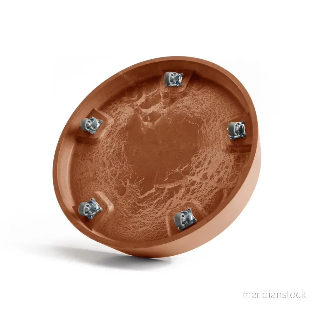 Krukfat Oslo med hjul 45cm terrakotta