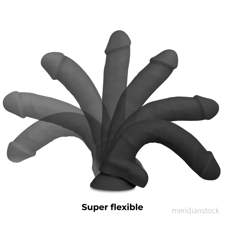 COCK MILLER - SILICONE DENSITY COCKSIL ARTICULABLE BLACK 24 CM - Bild 3