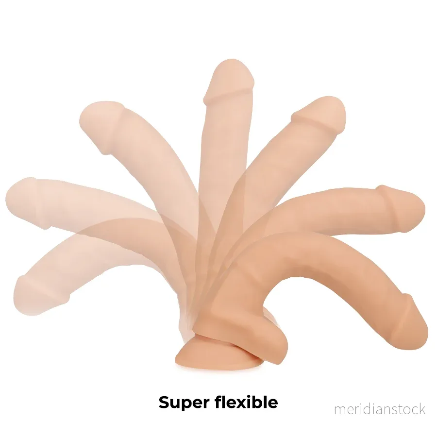 COCK MILLER - DILDO REALISTIC SILICONE DENSITY ARTICULABLE FLESH 18 CM - Bild 3