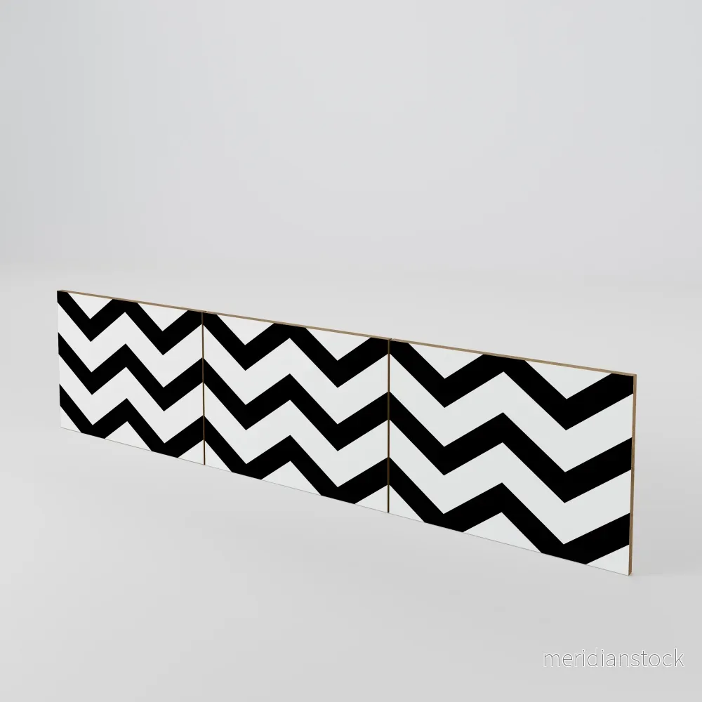 CLASSIC ZIG ZAG Luckset med 3 dörrar till TV-bänk CLASSIC ZIG ZAG Luckset med 3 dörrar till TV-bänk