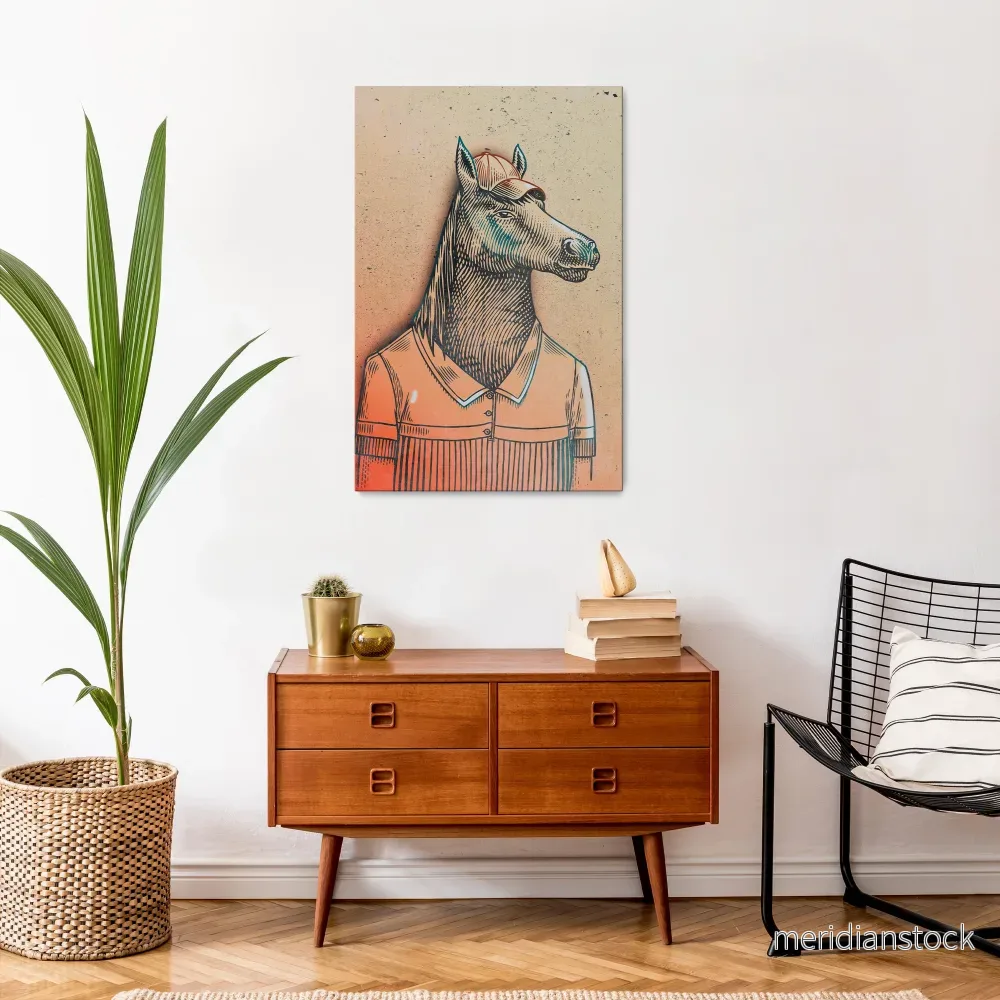 EQUINE SWAGGER Vertical Canvas Print