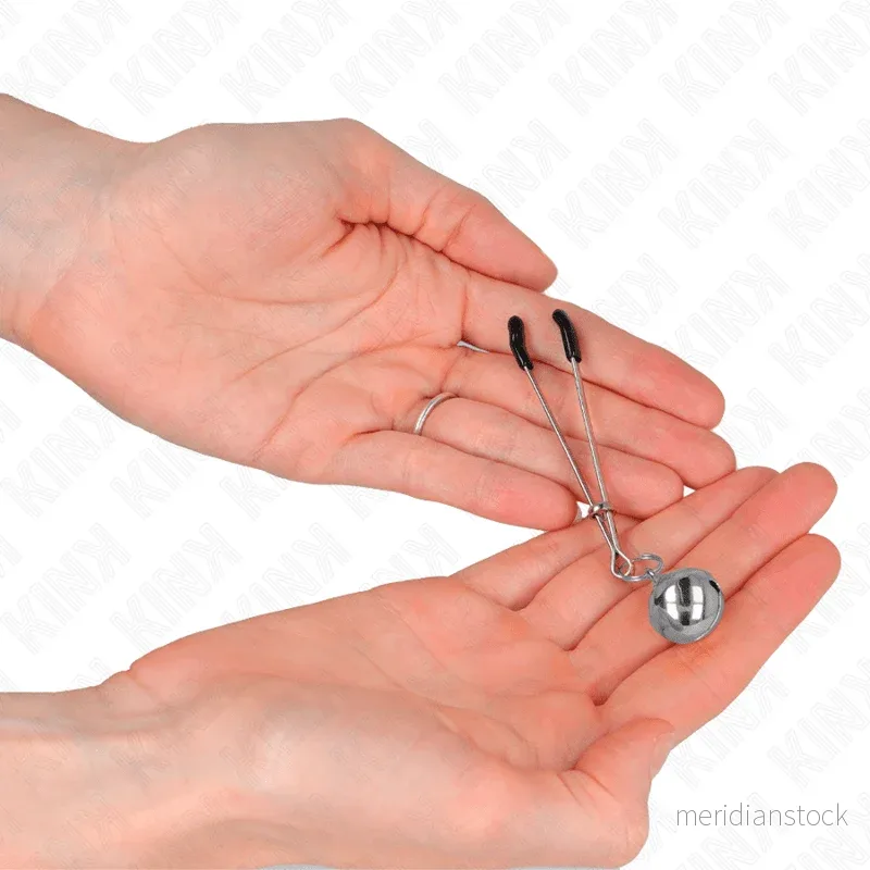 KINK - THIN BELL NIPPLE CLAMPS SILVER 7 CM - Bild 2