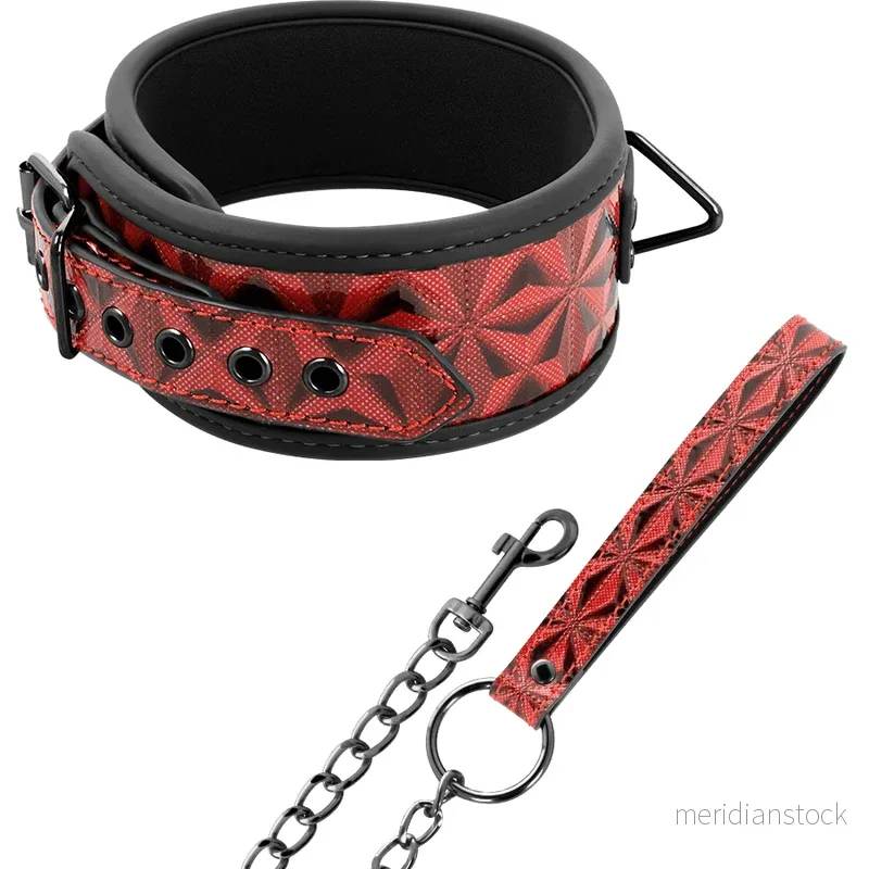 BEGME - RED EDITION PREMIUM VEGAN LEATHER COLLAR WITH NEOPRENE LINING - Bild 3