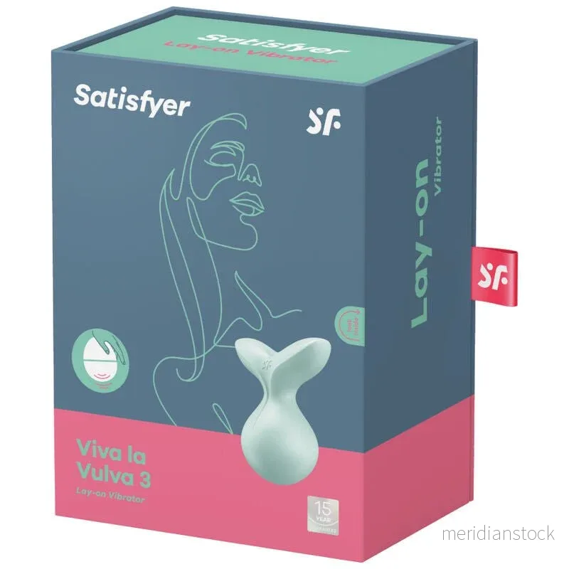 SATISFYER - VIVA LA VULVA 3 LAY-ON VIBRATOR VIOLET - Bild 2