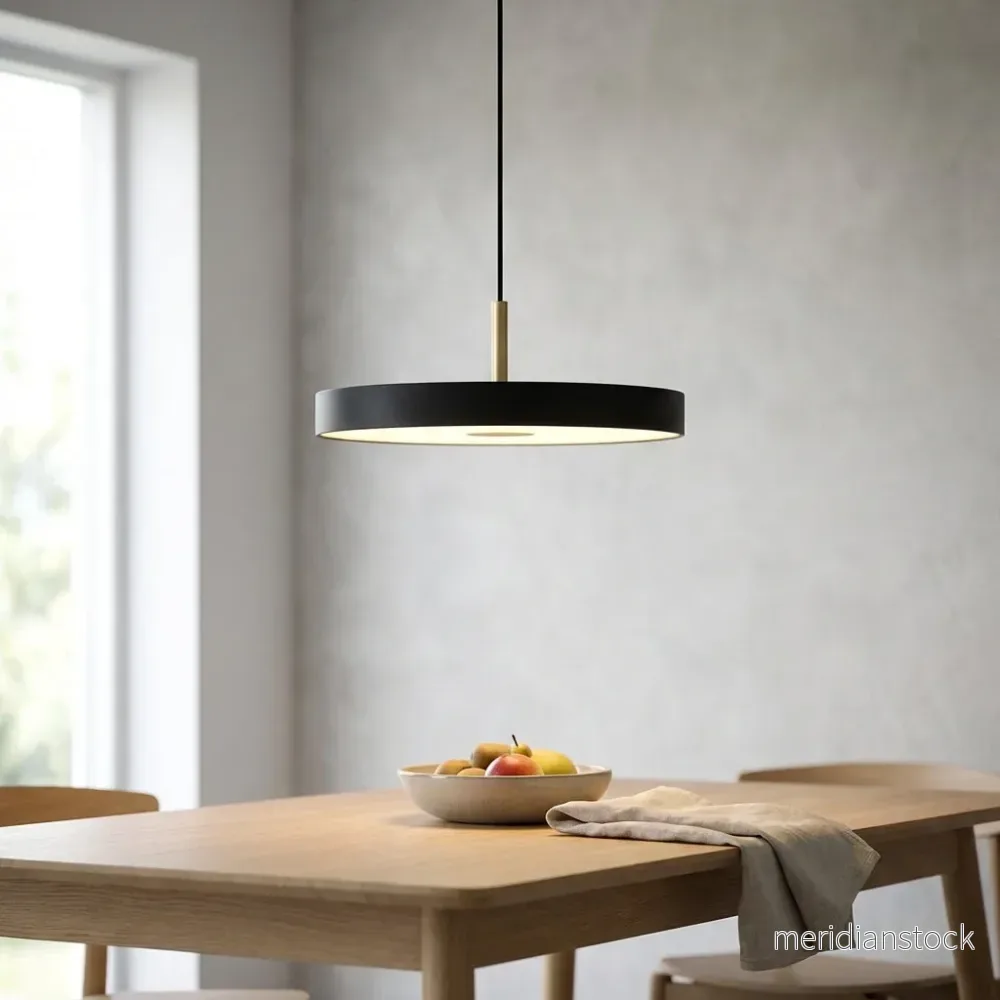 Smal rund LED-pendellampa - Orbixel