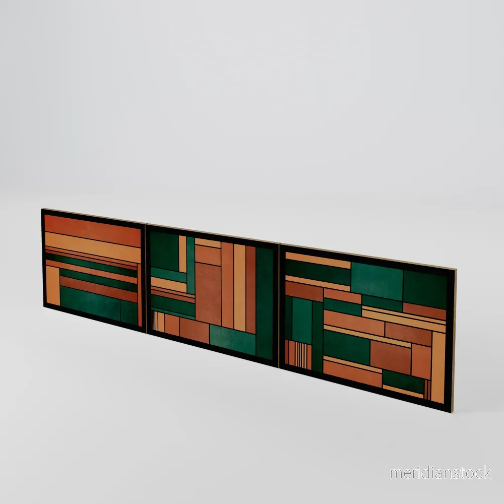 EARTHY FIGURES Luckset med 3 dörrar till TV-bänk EARTHY FIGURES Luckset med 3 dörrar till TV-bänk
