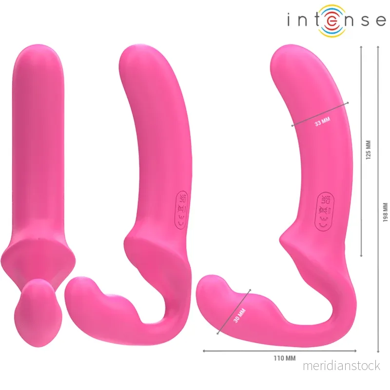 INTENSE - AMY DOUBLE VIBRATOR 20 CM PINK REMOTE CONTROL - Bild 2