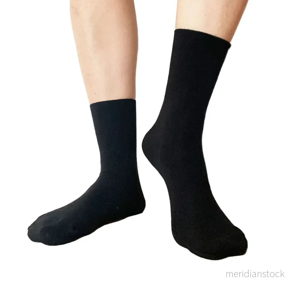 DiaFeet Diabetesstrumpor i bambu Marin 3-pack - Bild 3