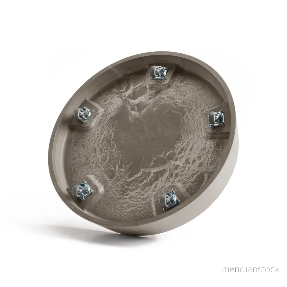 Krukfat Oslo med hjul 45cm taupe