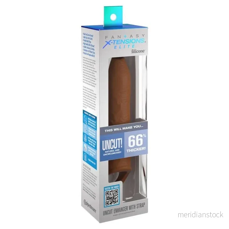 PIPEDREAMS - SLEEVE UNCUT 17,78 CM W STRAP CARAMEL - Bild 2