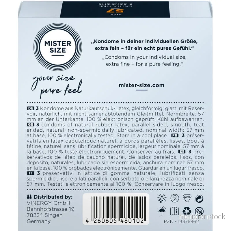 MISTER SIZE - CONDOM SIZE L 57 MM (3 UNITS) - Bild 3