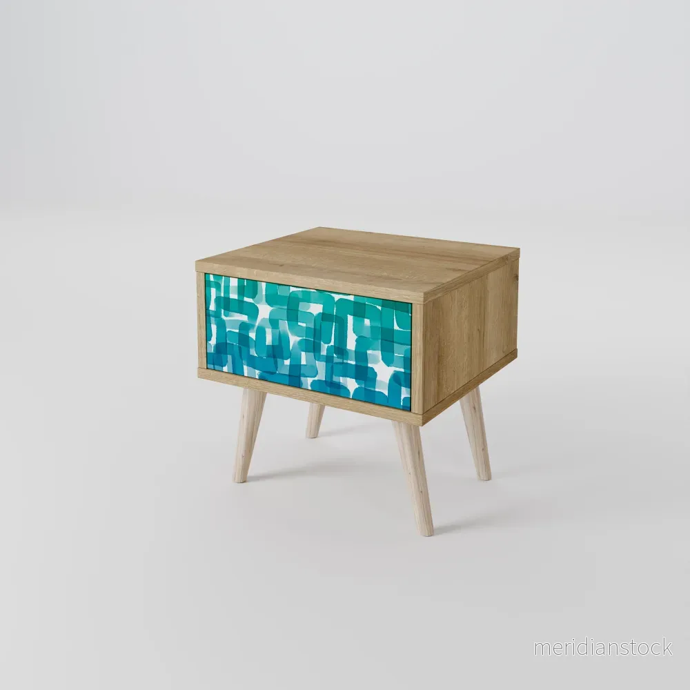 TURQUOISE RECTANGLES Sängbord TURQUOISE RECTANGLES Sängbord