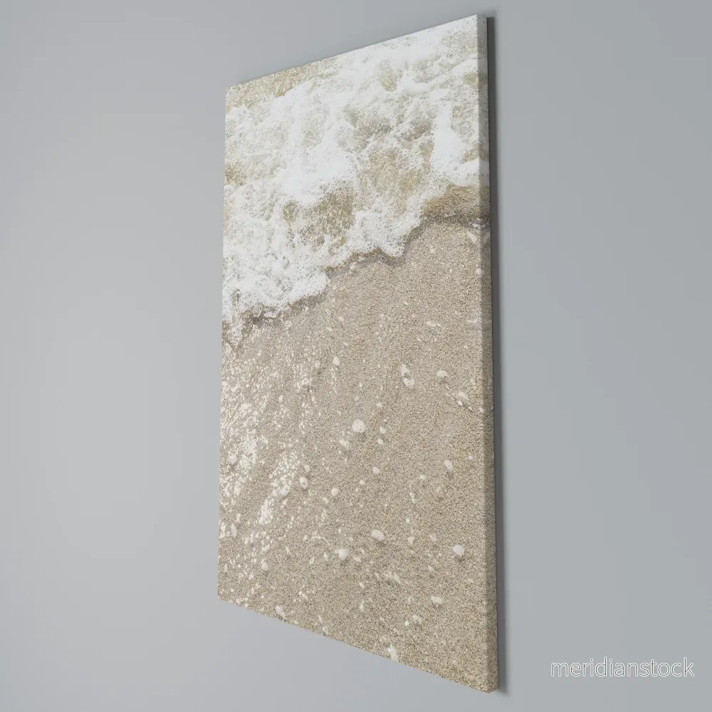 SHIMMERING SHORELINE Vertical Canvas Print - Bild 3