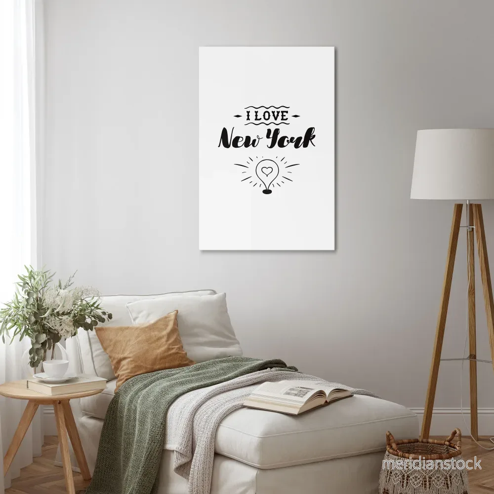 I LOVE NEW YORK Vertical Canvas Print - Bild 2