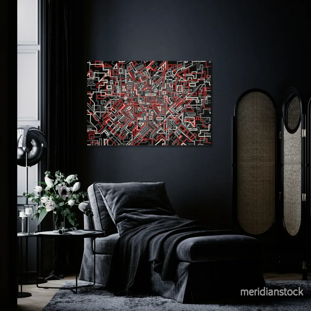 BROKEN LINES Horizontal Canvas Print - Bild 2