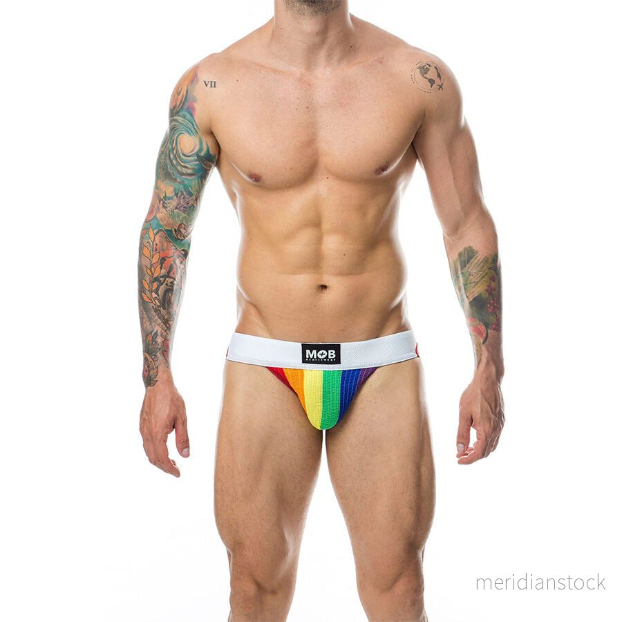 MOB - CLASSIC JOCK STRIPE RAINBOW SIZE L - Bild 2