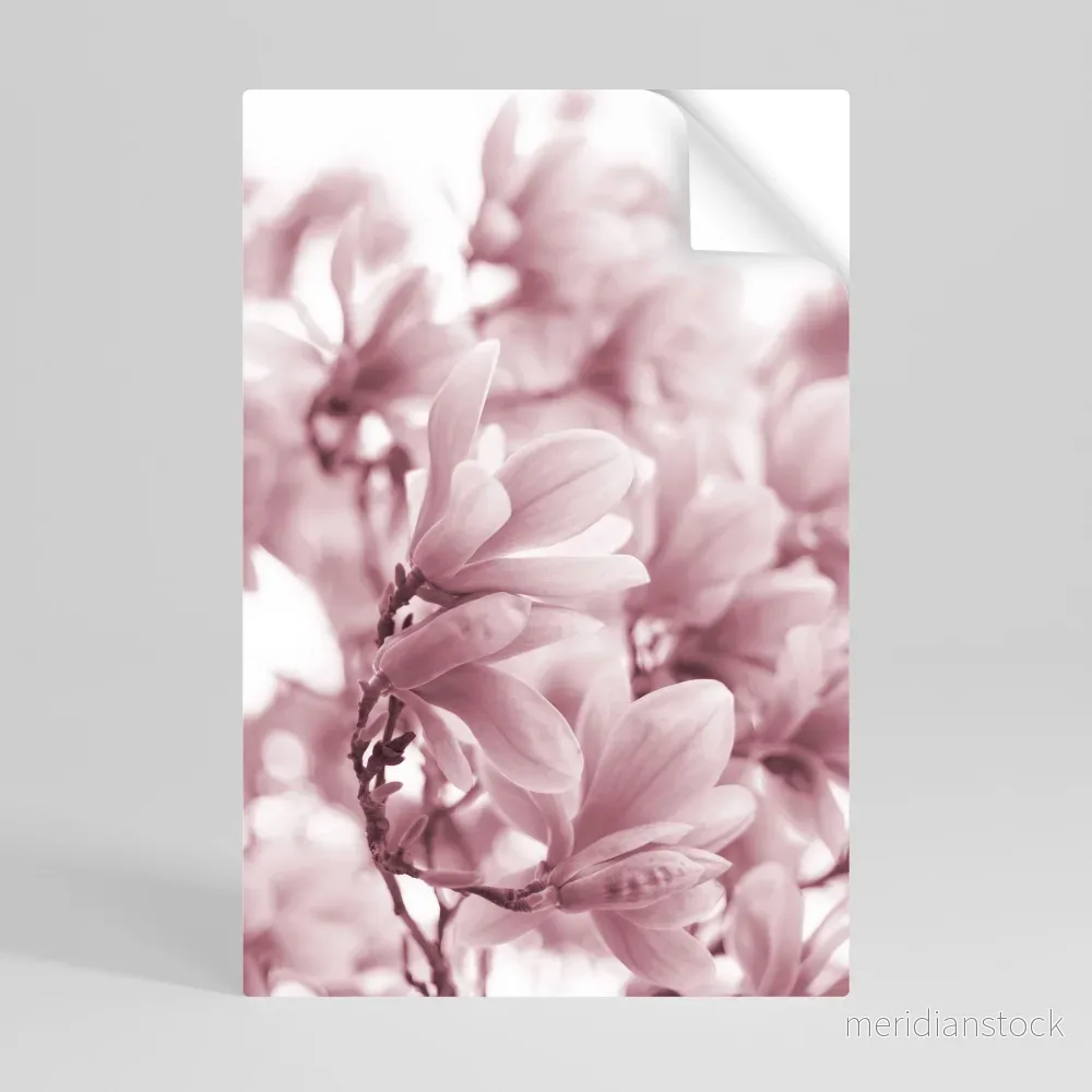 PINK BLOSSOM DREAM Självhäftande Vertikal Poster - Bild 2
