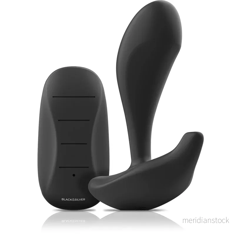 BLACK&SILVER - DWAYNE ANAL PLUG SILICONE REMOTE CONTROL - Bild 2