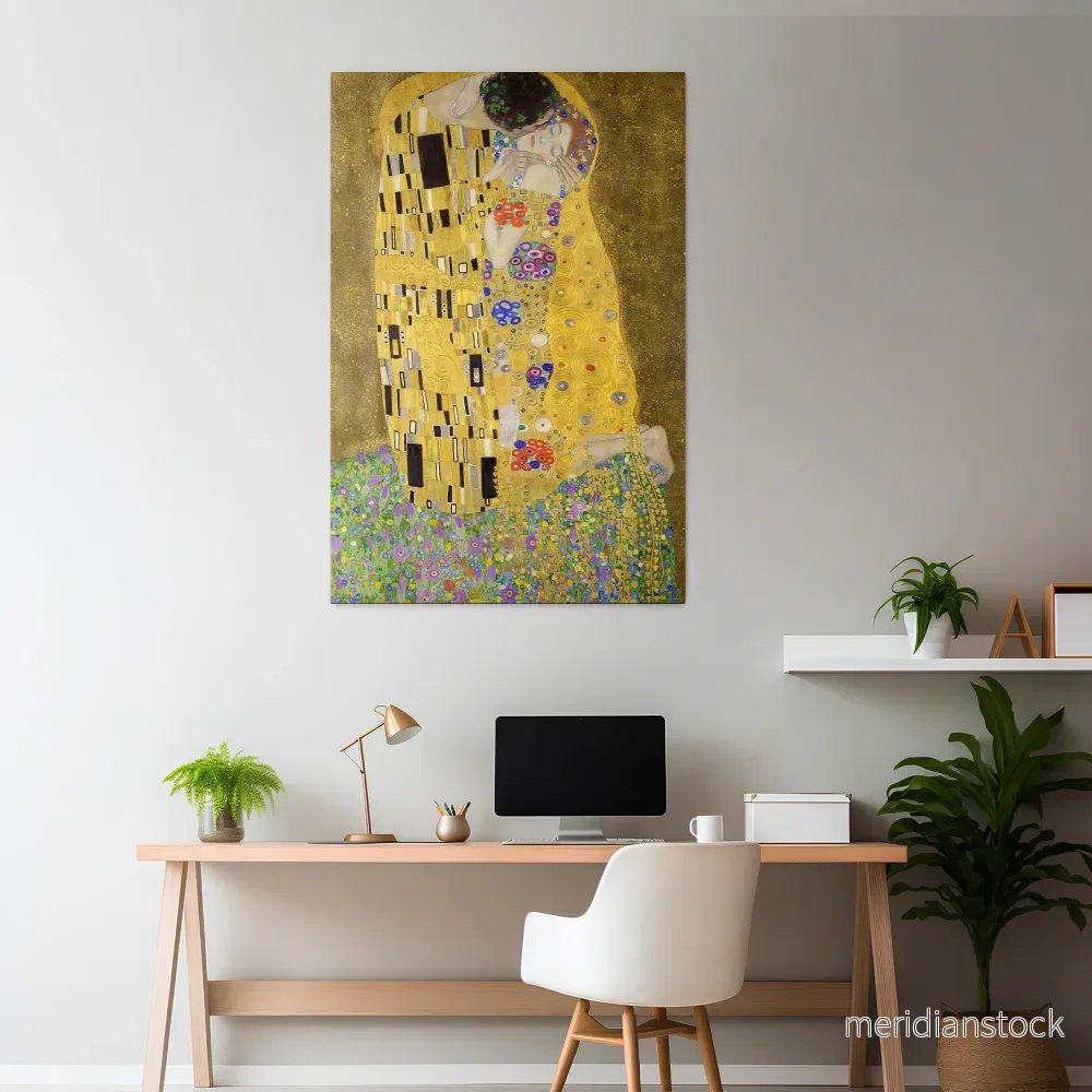 THE KISS Vertical Canvas Print - Bild 2