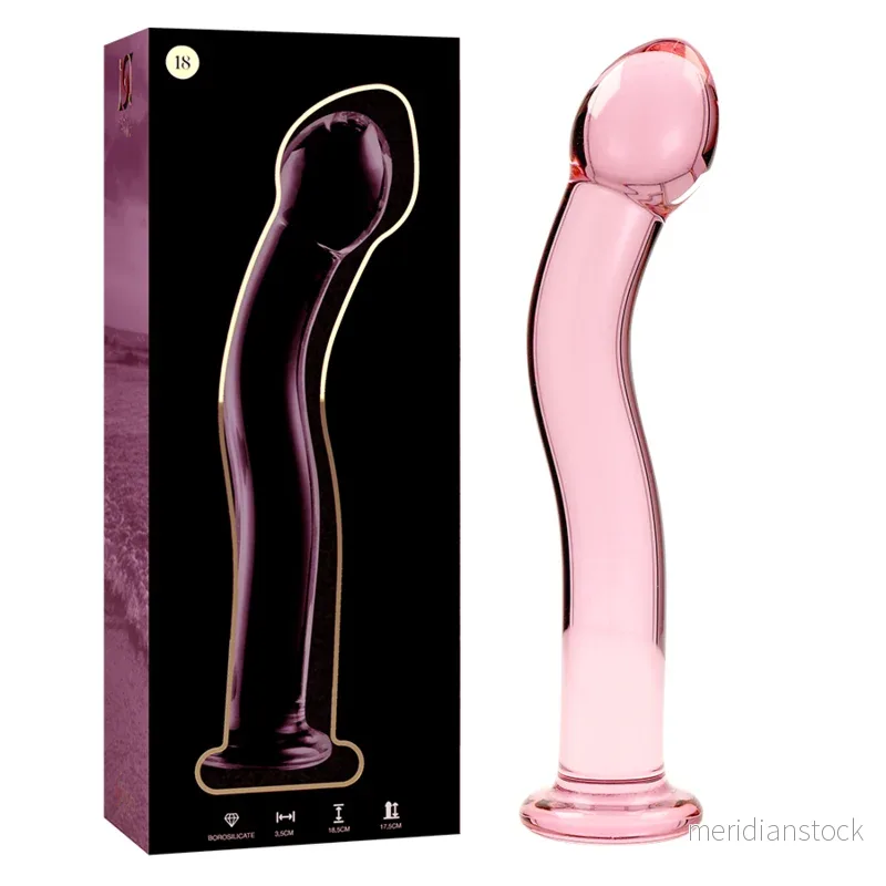 NEBULA SERIES BY IBIZA - MODEL 18 DILDO BOROSILICATE GLASS CLEAR 18.5 CM -O- 3.5 CM - Bild 2