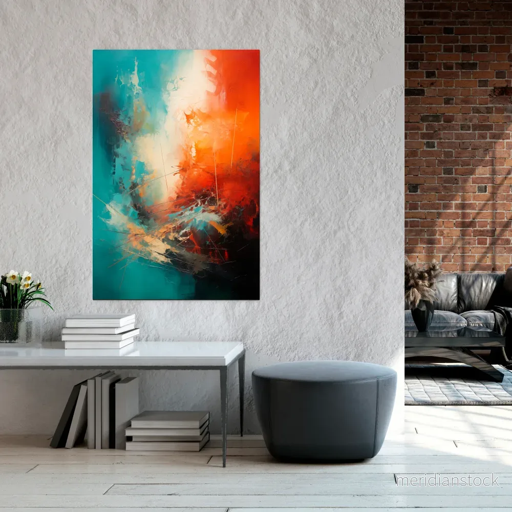 FIERY FUSION Vertical Canvas Print - Bild 2