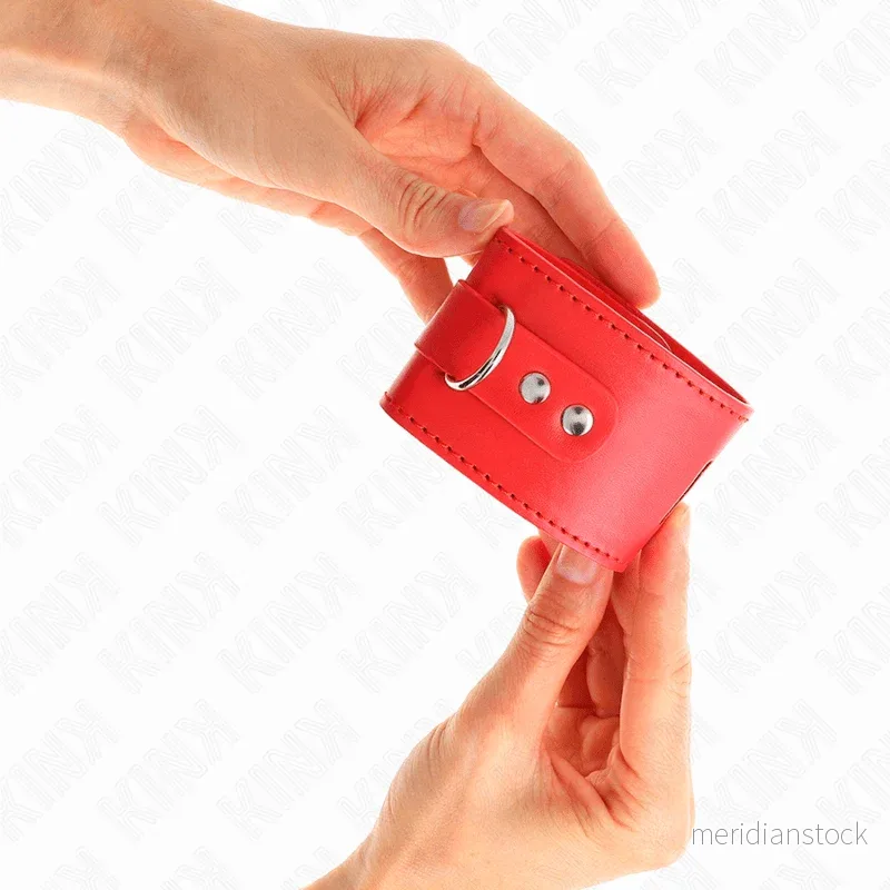 KINK - WRIST RESTRAINTS WITH PADLOCK CLOSURE RED ADJUSTABLE 16-23 CM X 5.5 CM - Bild 3