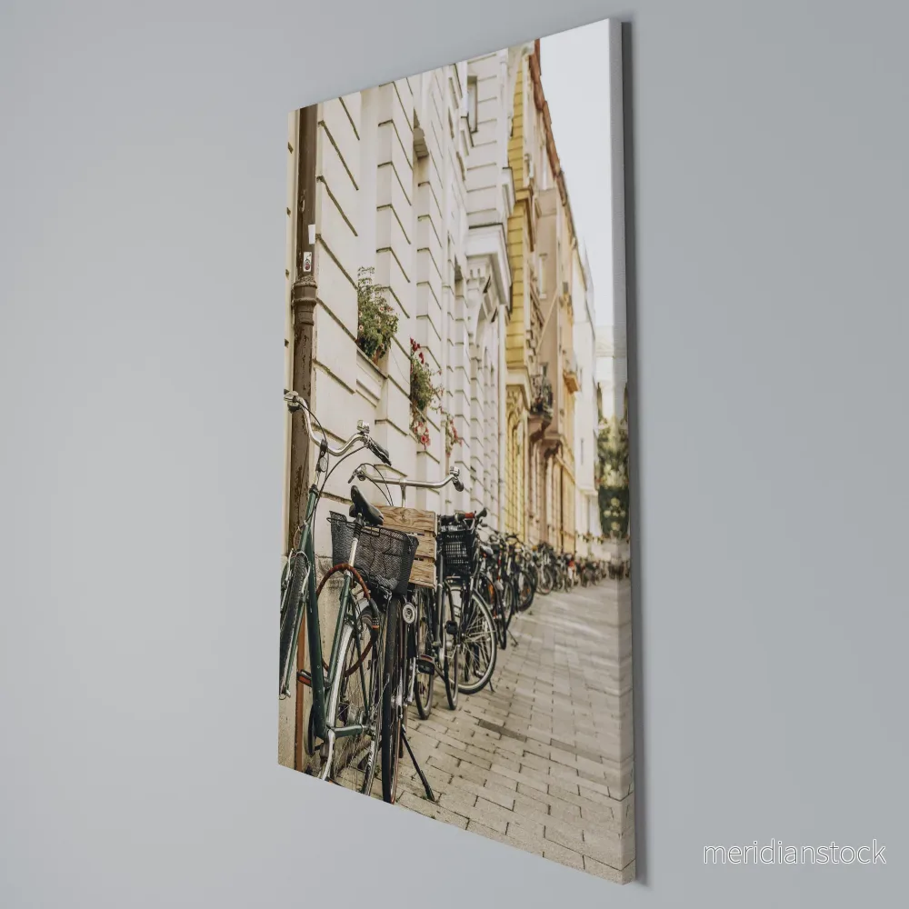 URBAN CYCLE HAVEN Vertical Canvas Print - Bild 3