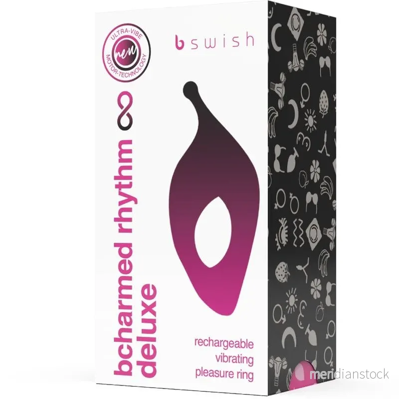 B SWISH - BCHARMED RHYTHM INFINITE DELUXE PENIS RING 15 VIBRATIONS BLACK - Bild 3
